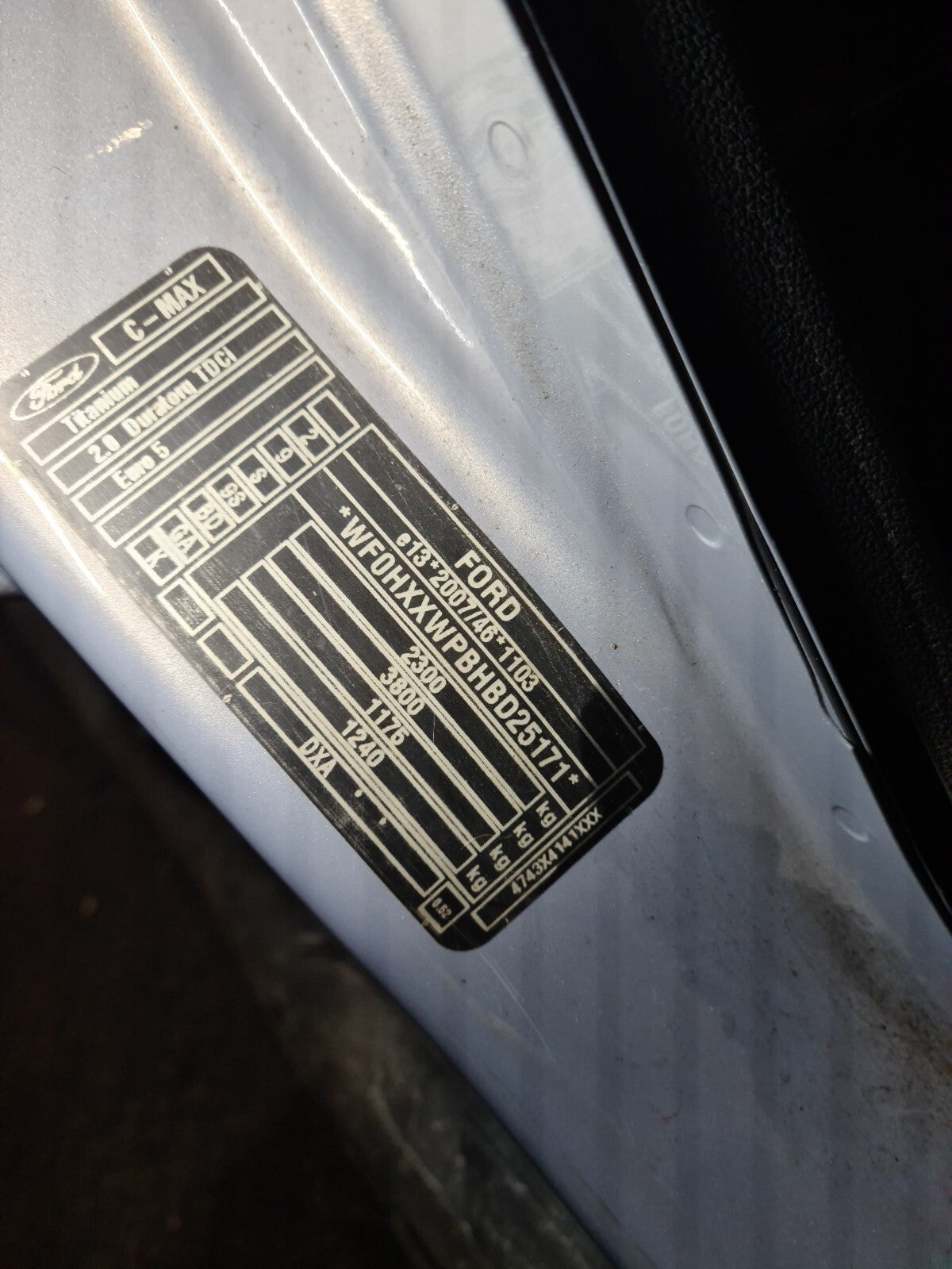 FORD C MAX GRAND BONNET IN SILVER (SEE PHOTOS) 2011-2015