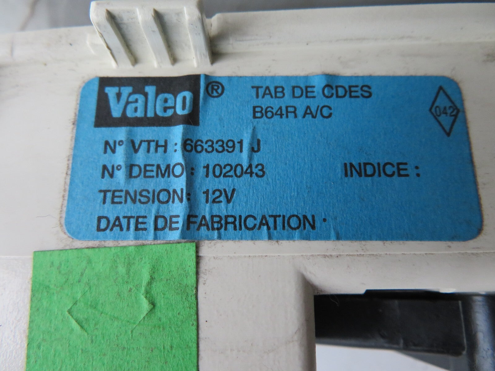 RENAULT MEGANE MK1 CONVERTIBLE HEATER CLIMATE CONTROLS 663391J 1999-2002 A1117-1