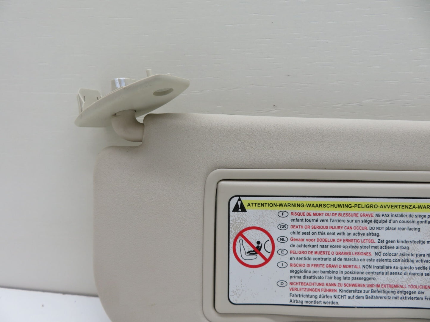 CITROEN C4 NS PASSENGER SIDE SUN VISOR 2004-2010 WV06-11