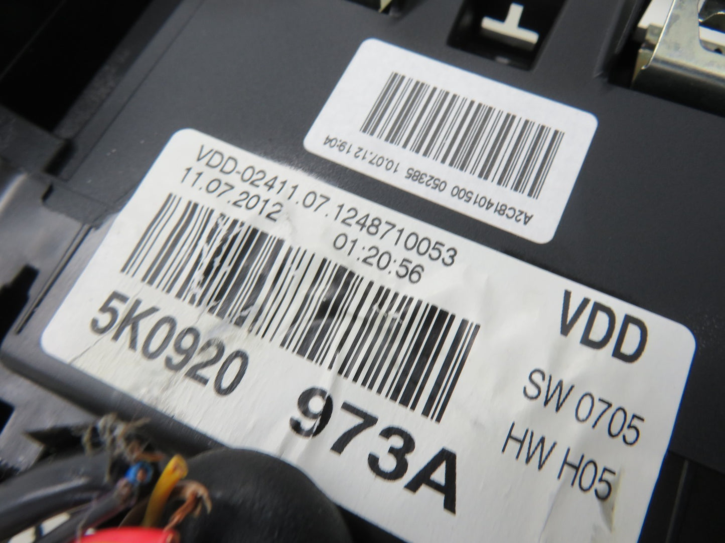 VW GOLF MK6 2.0 TDI INSTRUMENT SPEEDO CLUSTER 5K0920973A 2009-2013 1546-1