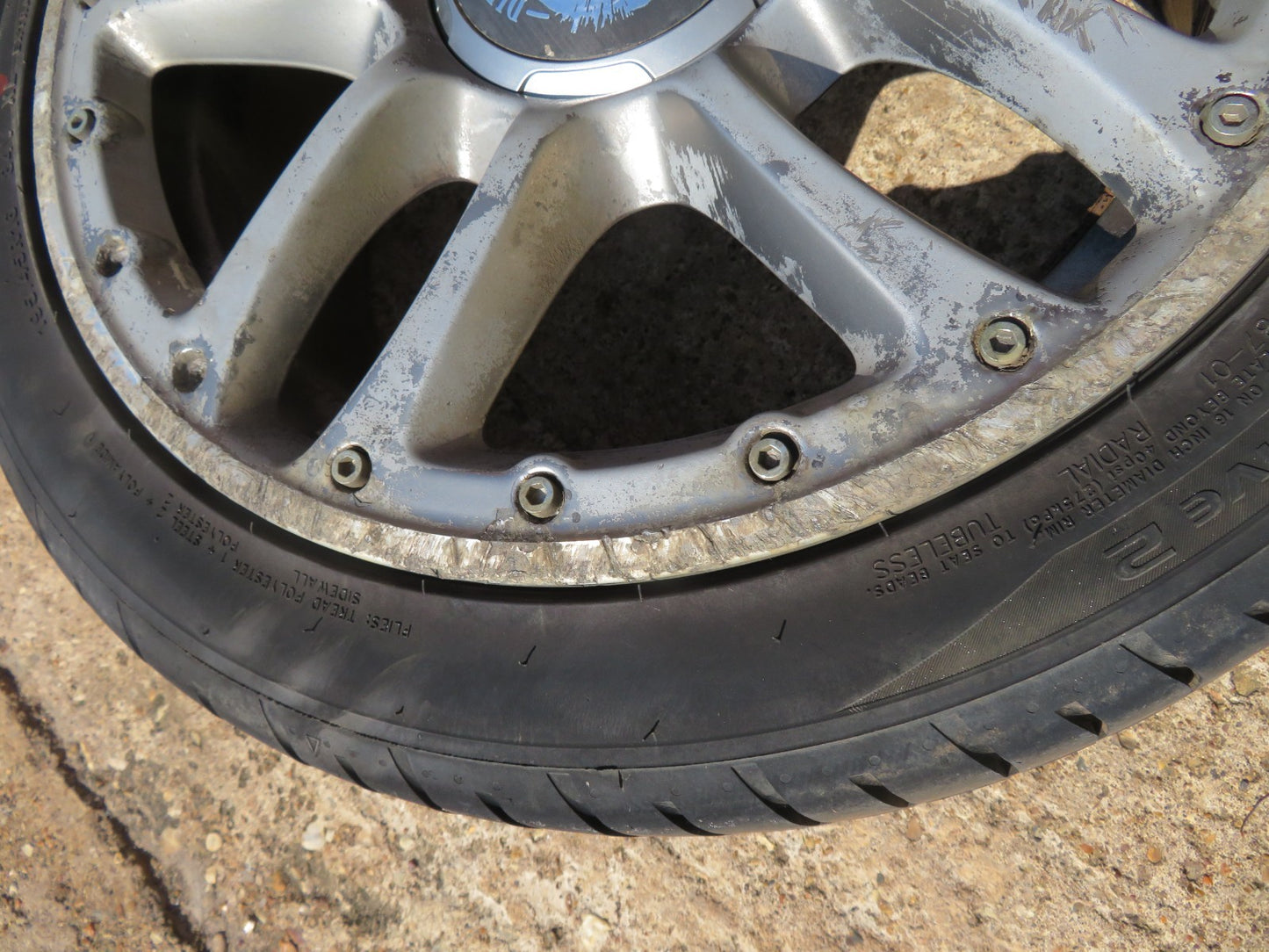 FIAT 500 DIESEL EDITION R16 16" ALLOY WHEELS WITH TYRES 518346260 NEED REFURB