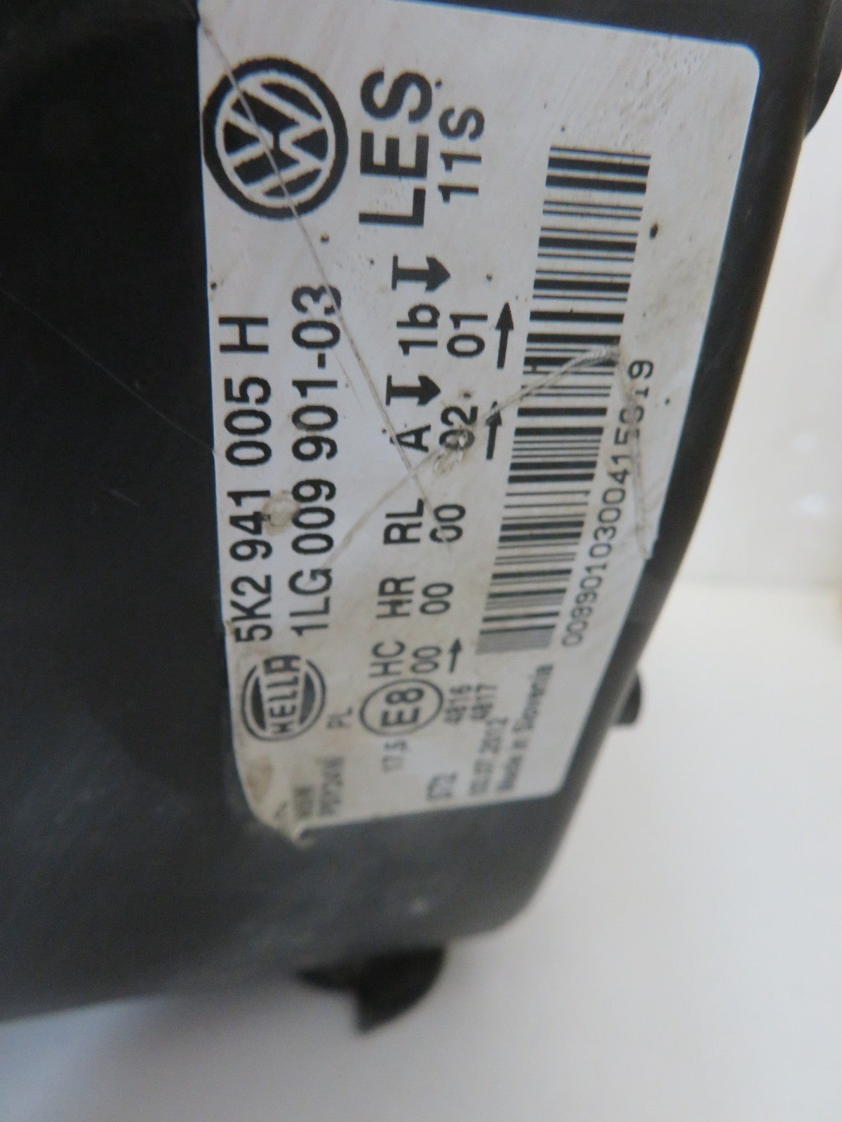 VOLKSWAGEN VW GOLF MK6 NS PASSENGER HEADLIGHT 5K2941005H 2009-2013