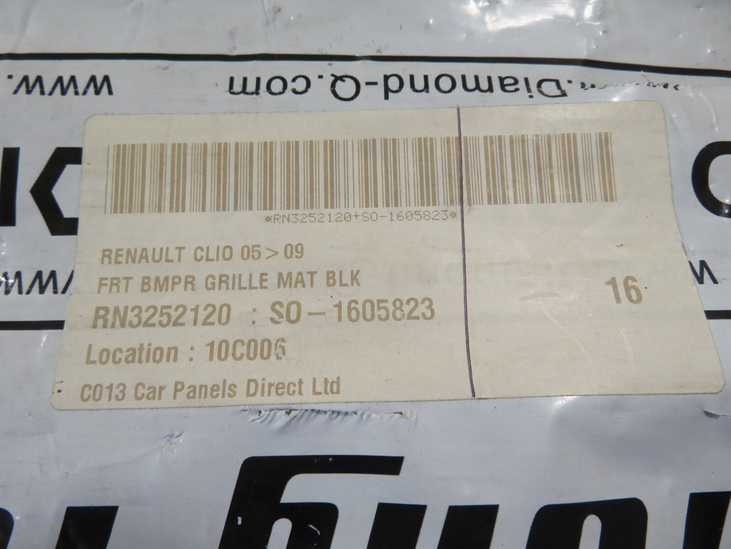 FRONT GRILL FOR RENAULT CLIO RN07037GAN 2005-2014