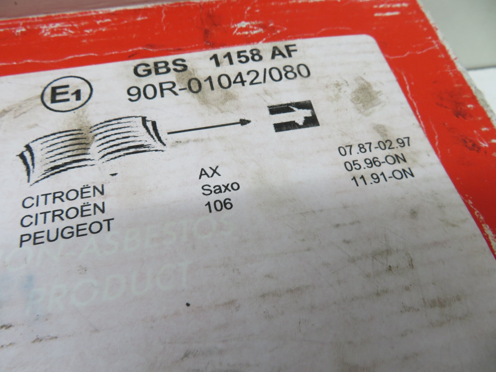 REAR BRAKE SHOES FOR CITROEN SAXO AX UNIPART GBS1158AF