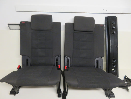 VOLKSWAGEN VW TOURAN REAR THIRD ROW CLOTH SEATS CADDY 2K 2003-2009