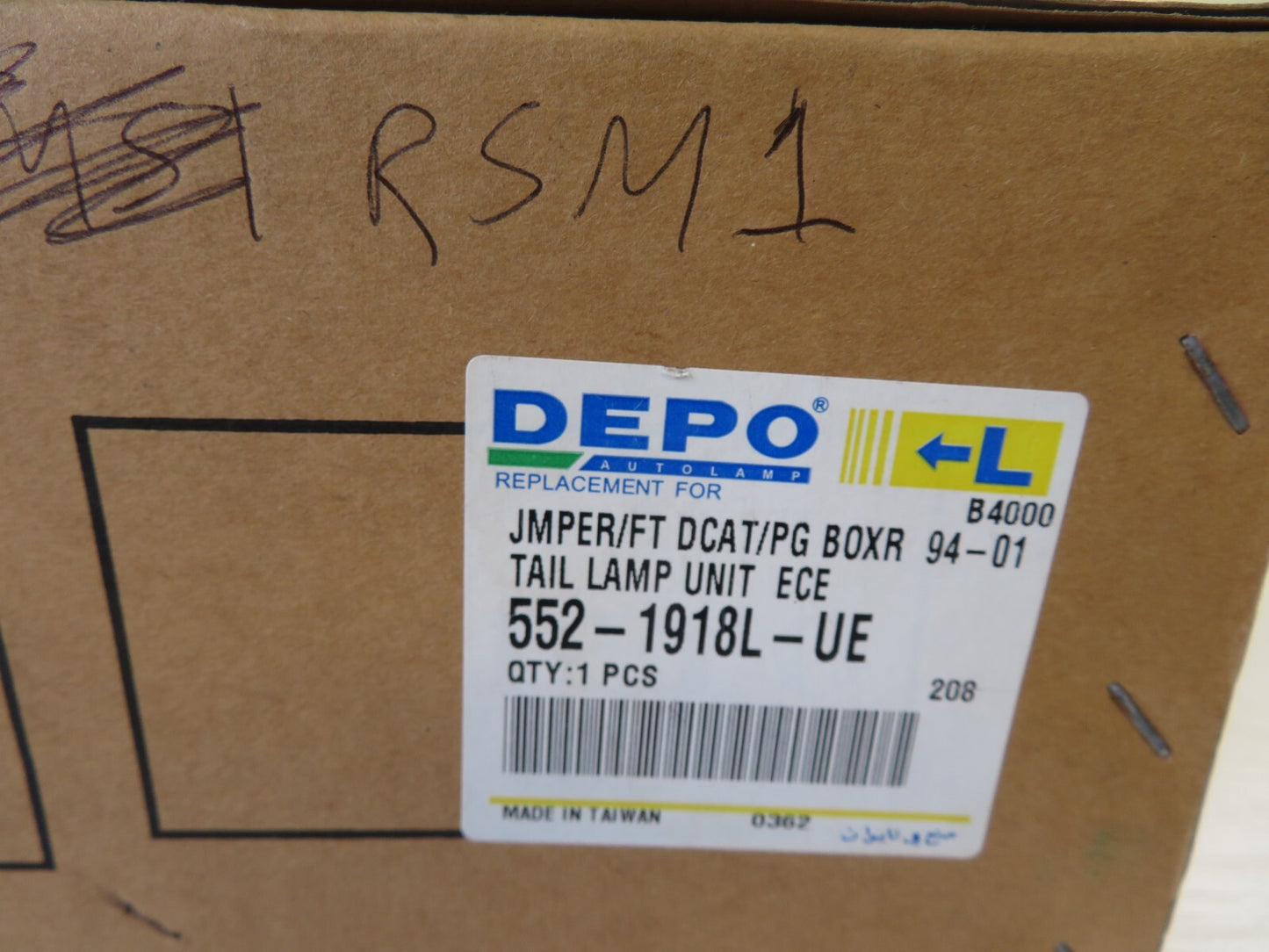 NS REAR TAIL LIGHT 552-1918-UE DEPO FOR CITROEN RELAY PARTNER 1996-2001 #RSM1