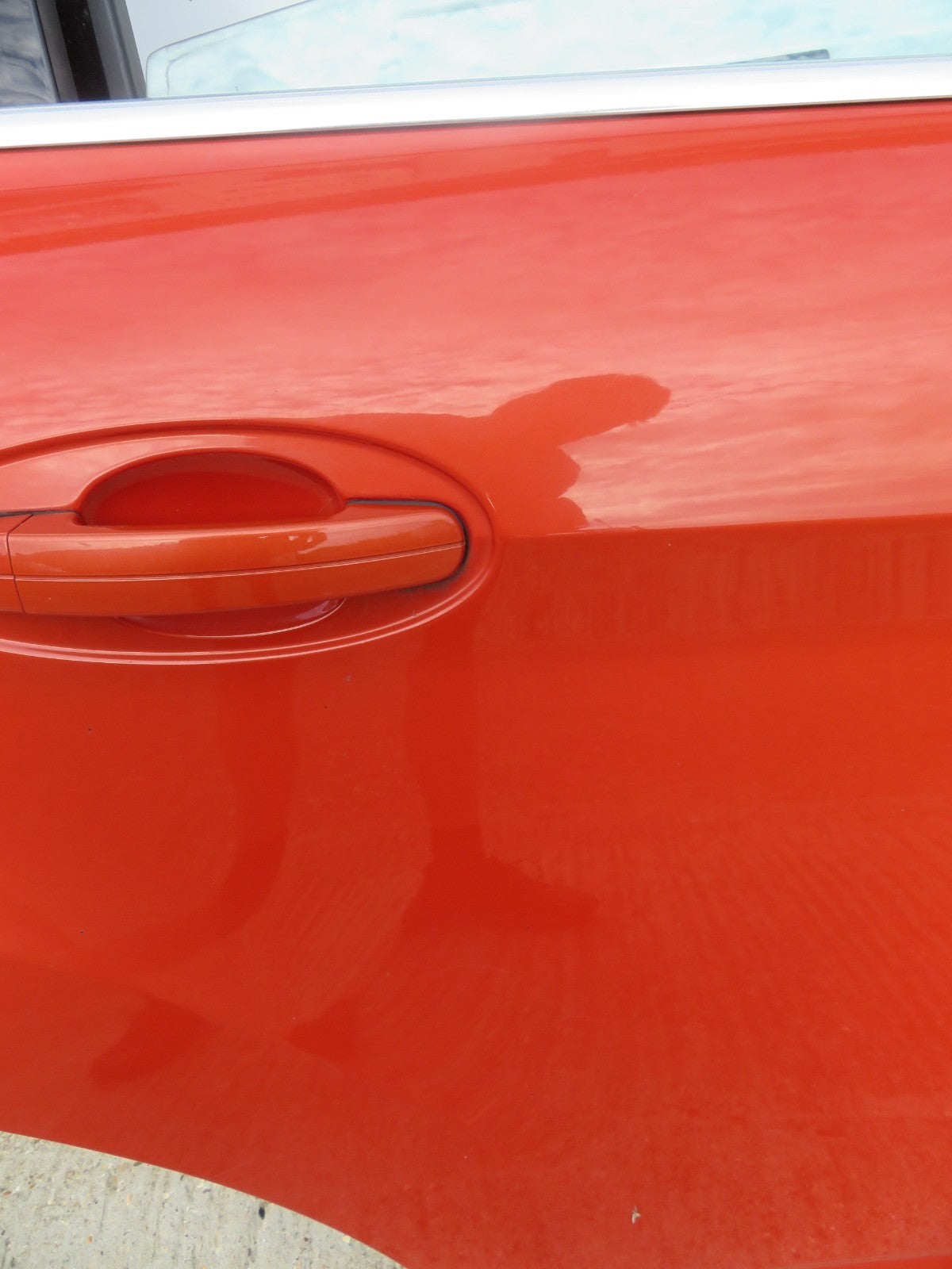 FORD CMAX C MAX OSR DRIVER REAR DOOR IN ORANGE 2010-2015 (SEE PHOTOS)