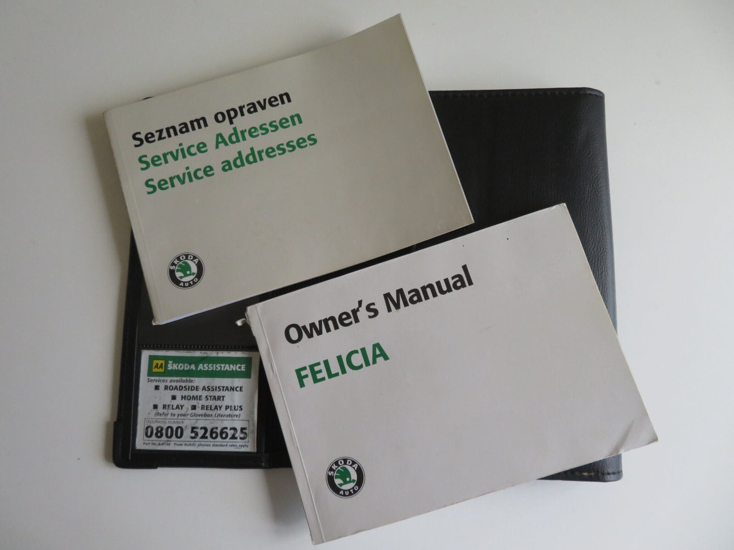 SKODA FELICA OWNERS MANUAL WITH FOLDER 1997-2001 HM1-25