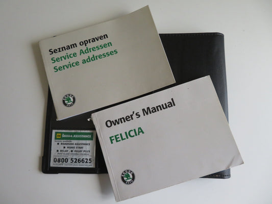 SKODA FELICA OWNERS MANUAL WITH FOLDER 1997-2001 HM1-25