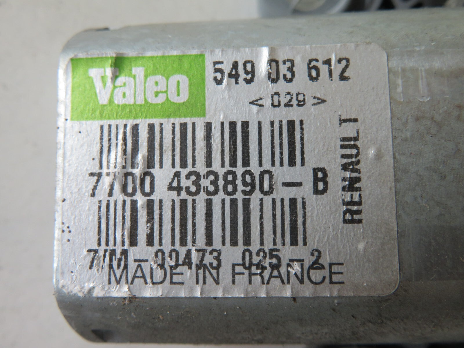 RENAULT SCENIC MK1 REAR WIPER MOTOR 7700433890 1999-03 AMS1523