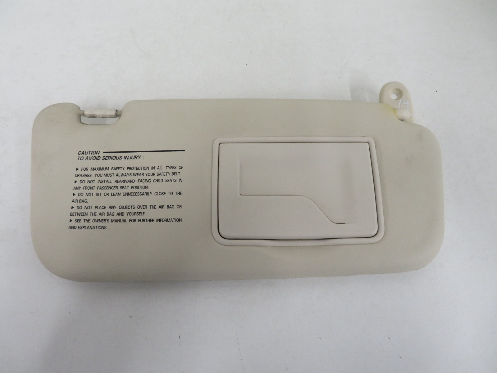 RENAULT LAGUNA MK2 OS DRIVER SUN VISOR 2001-2007 1631-20