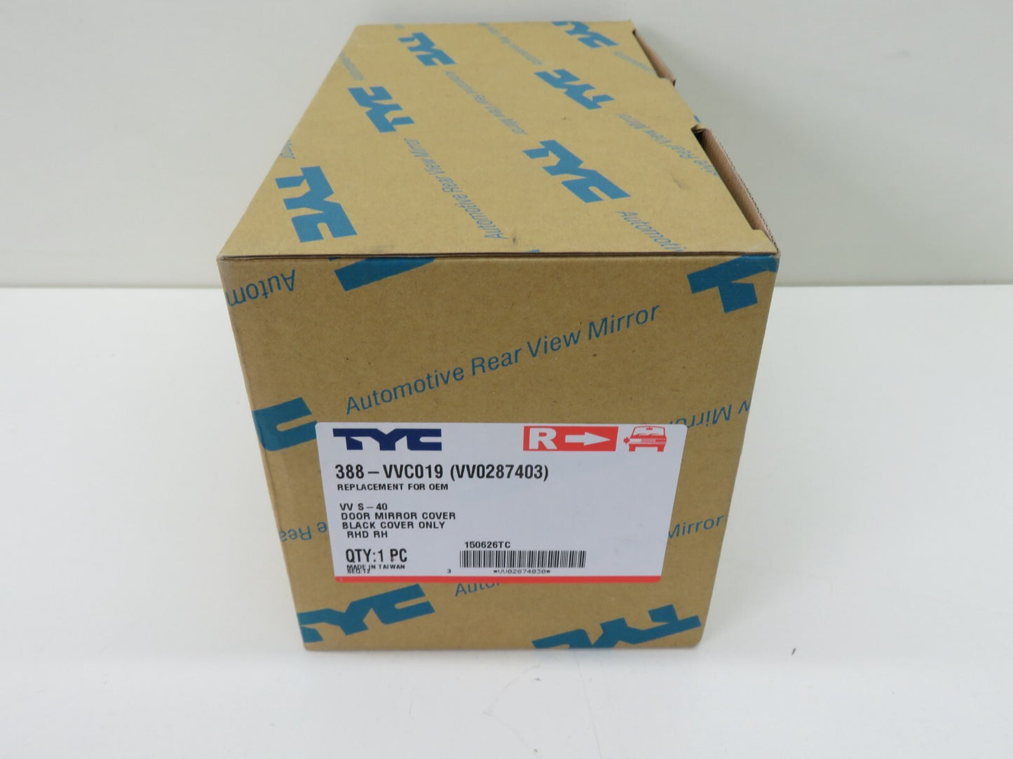 OS DRIVER DOOR WING MIRROR COVER FOR VOLVO S40 388-VVC019 1995-2004