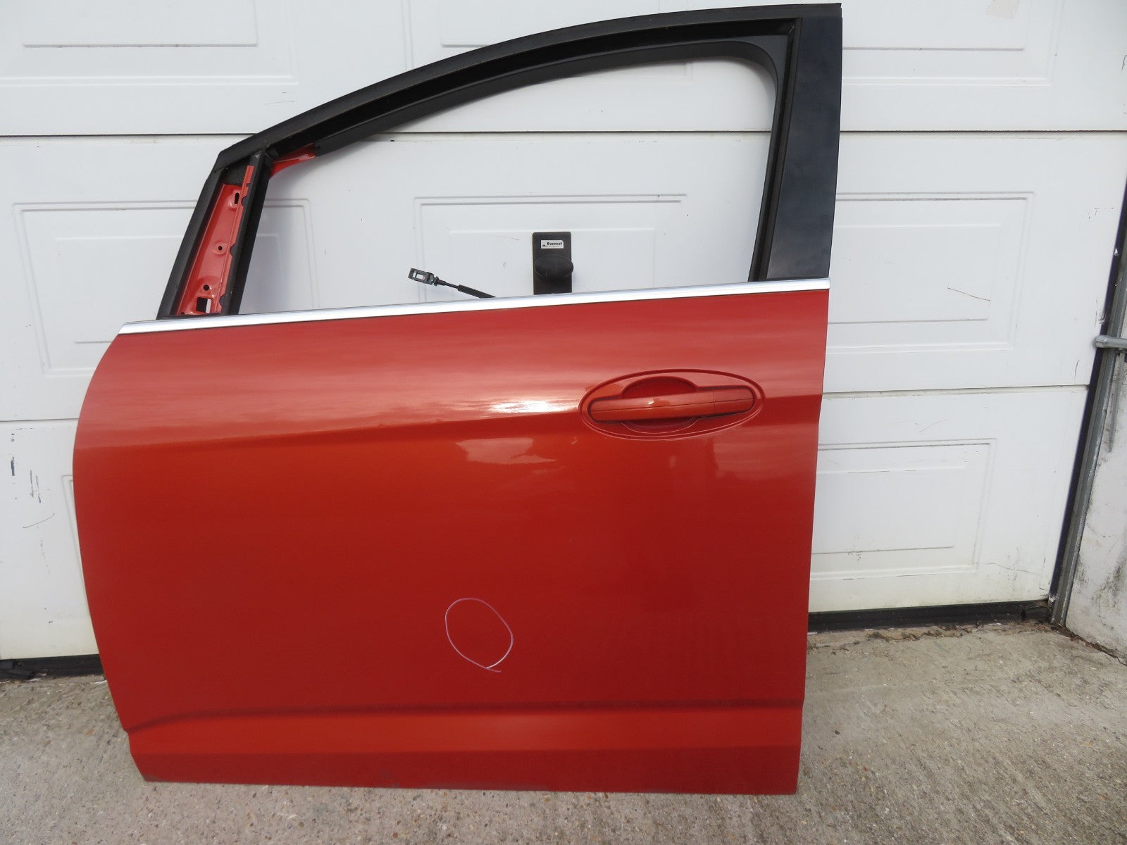 FORD CMAX C MAX NSF PASSSENGER FRONT DOOR IN ORANGE 2010-2015 (SEE PHOTOS)