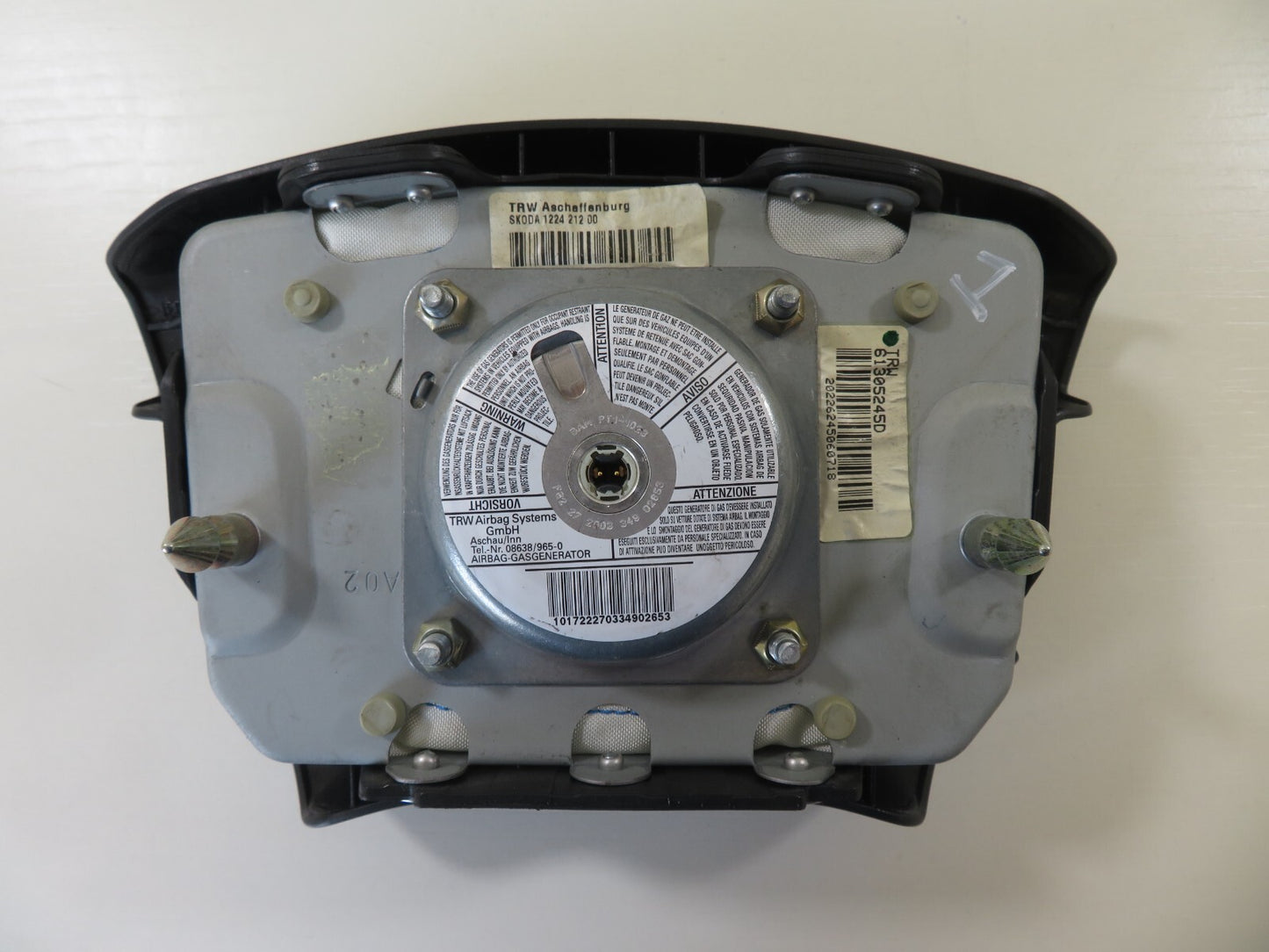 SKODA FABIA MK1 STEERING WHEEL AIR BAG 1999-2004 1741-1