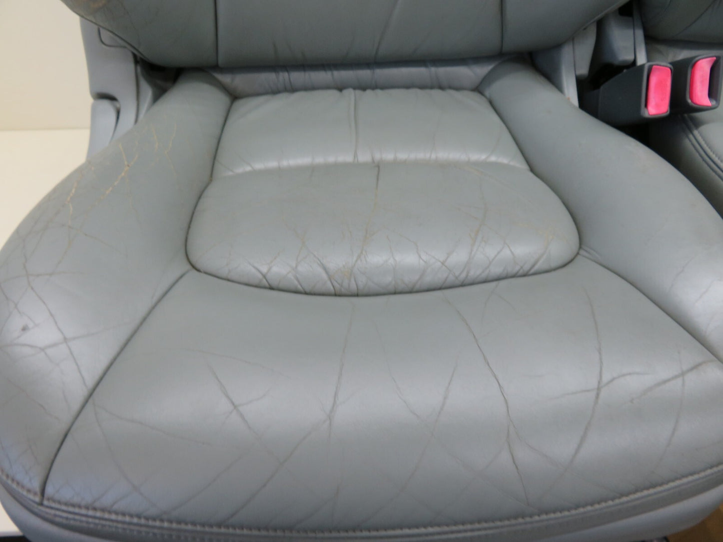 TOYOTA LEXUS SOARER SC400 FRONT GREY LEATHER SEATS PAIR (SEE PHOTOS)  1991-1999