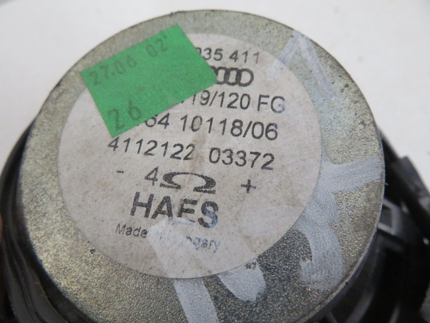 AUDI A8 D2 NSR REAR SPEAKER 4112122 1998-2002 A1652-7