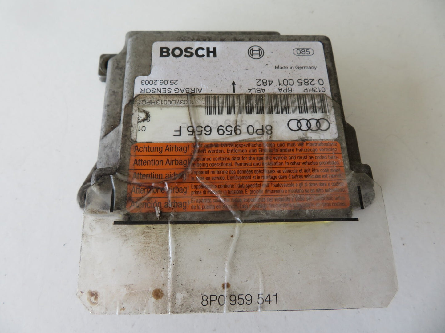 AUDI A3 8P AIR-/-/BAG ECU MODULE 8P0959655F 2003-2008 AMS1417
