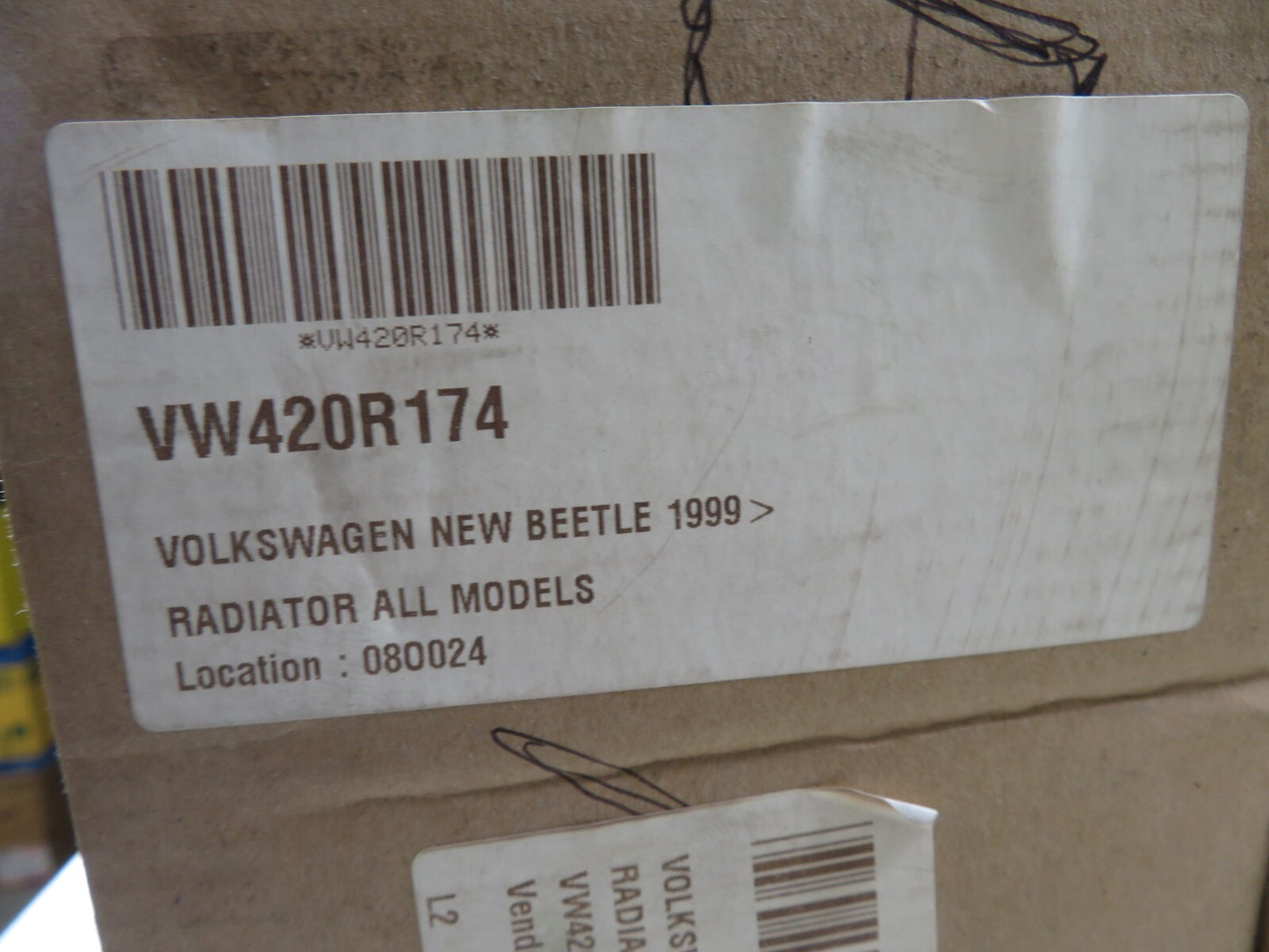 ENGINE COOLING RADIATOR FOR VW BEETLE VWA2174 1999-2004