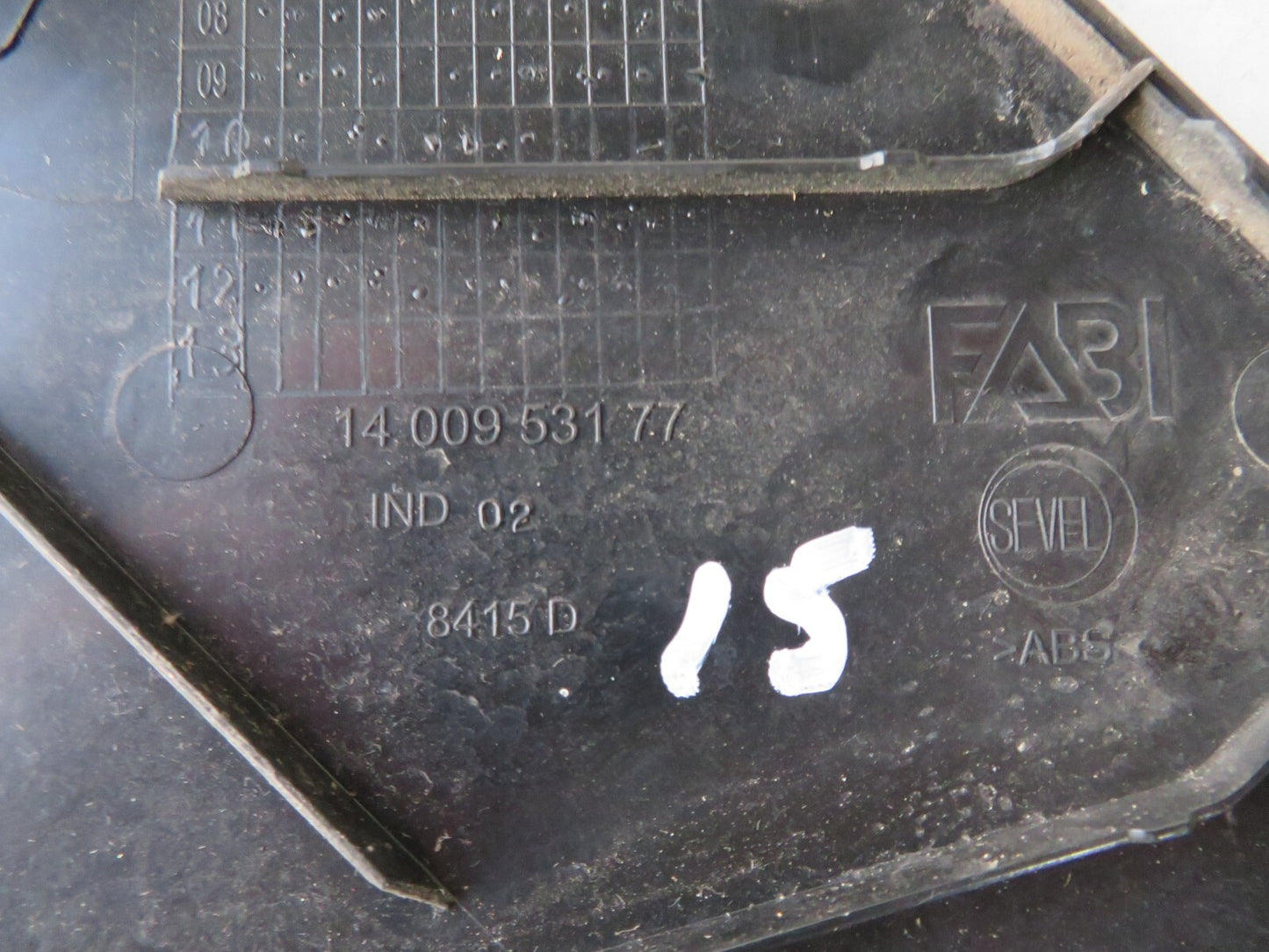 PEUGEOT EXPERT OSF QUARTER TRIM 1400953177 2007-2013 AMS1445-15