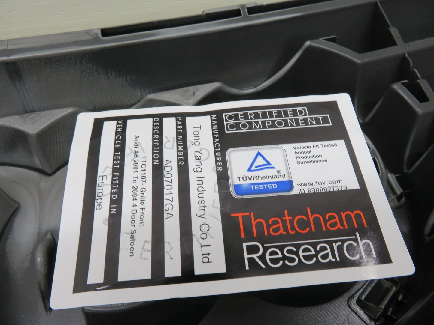 FRONT GRILLE FOR AUDI A6 2001-2004 AD0332000 PRASCO