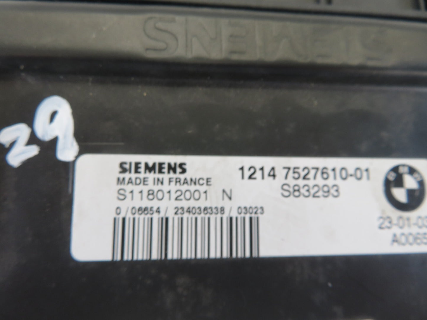 BMW MINI COOPER R52 ENGINE ECU 7527610 2004-2006 A2018-29