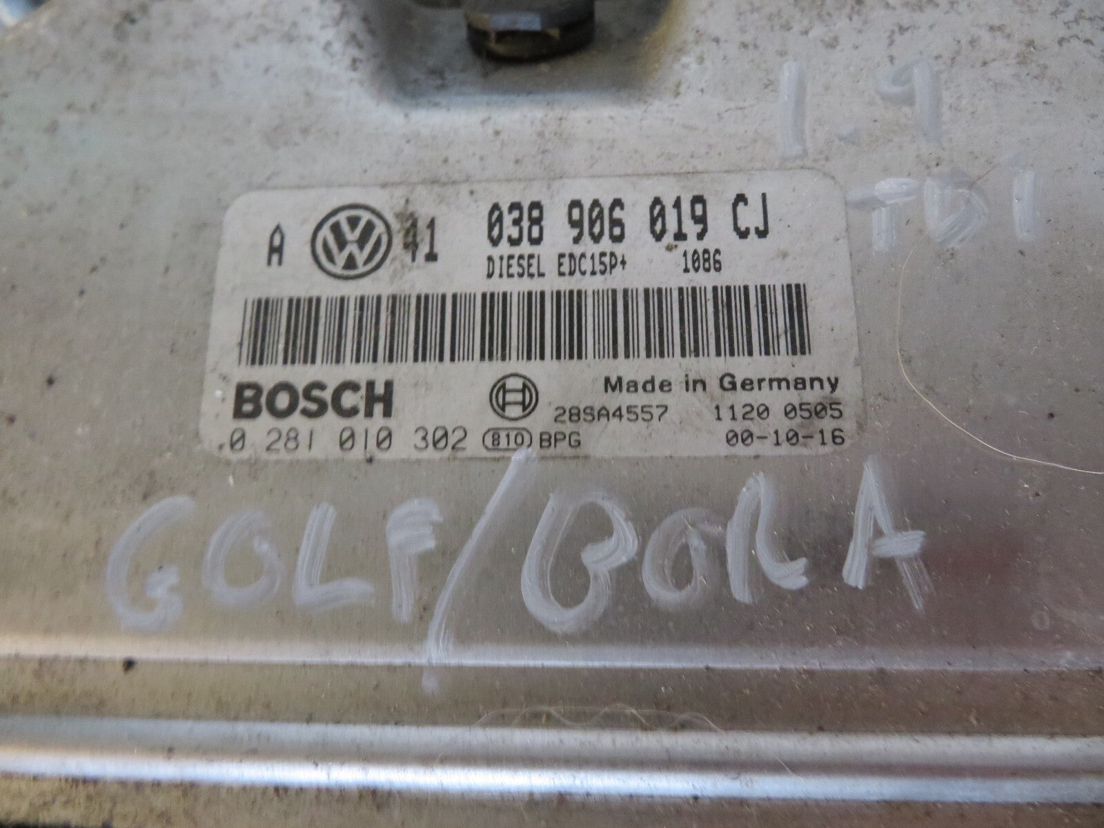 VOLKSWAGEN VW BORA GOLF 1.9TDI ENGINE ECU KIT 038906019CJ LOCK SET 1998-04 A1036