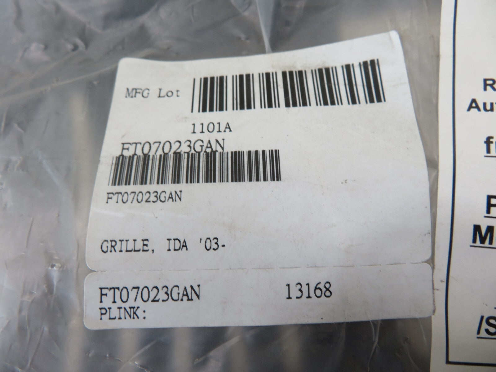 FRONT GRILLE FOR FIAT IDEA 2003-2008 FT07023GAN