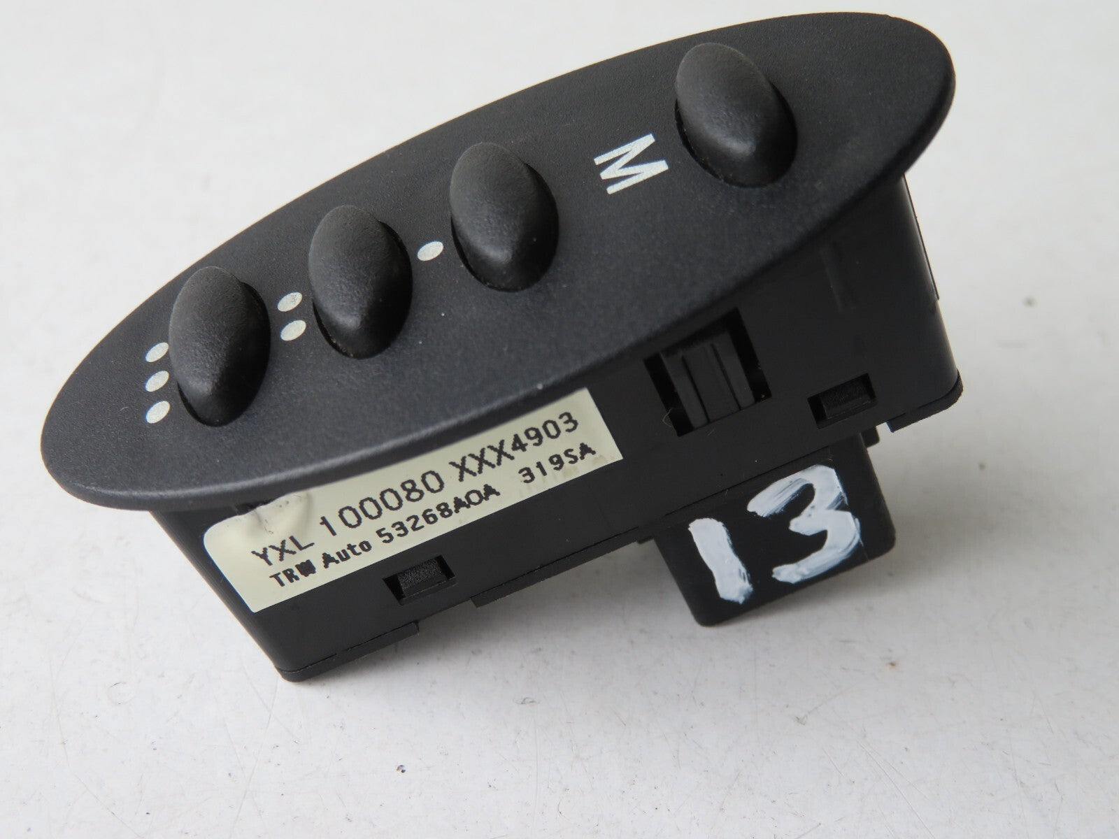 ROVER 75 SEAT MEMORY SWITCH YXL100080 1999-2005 A1122-13