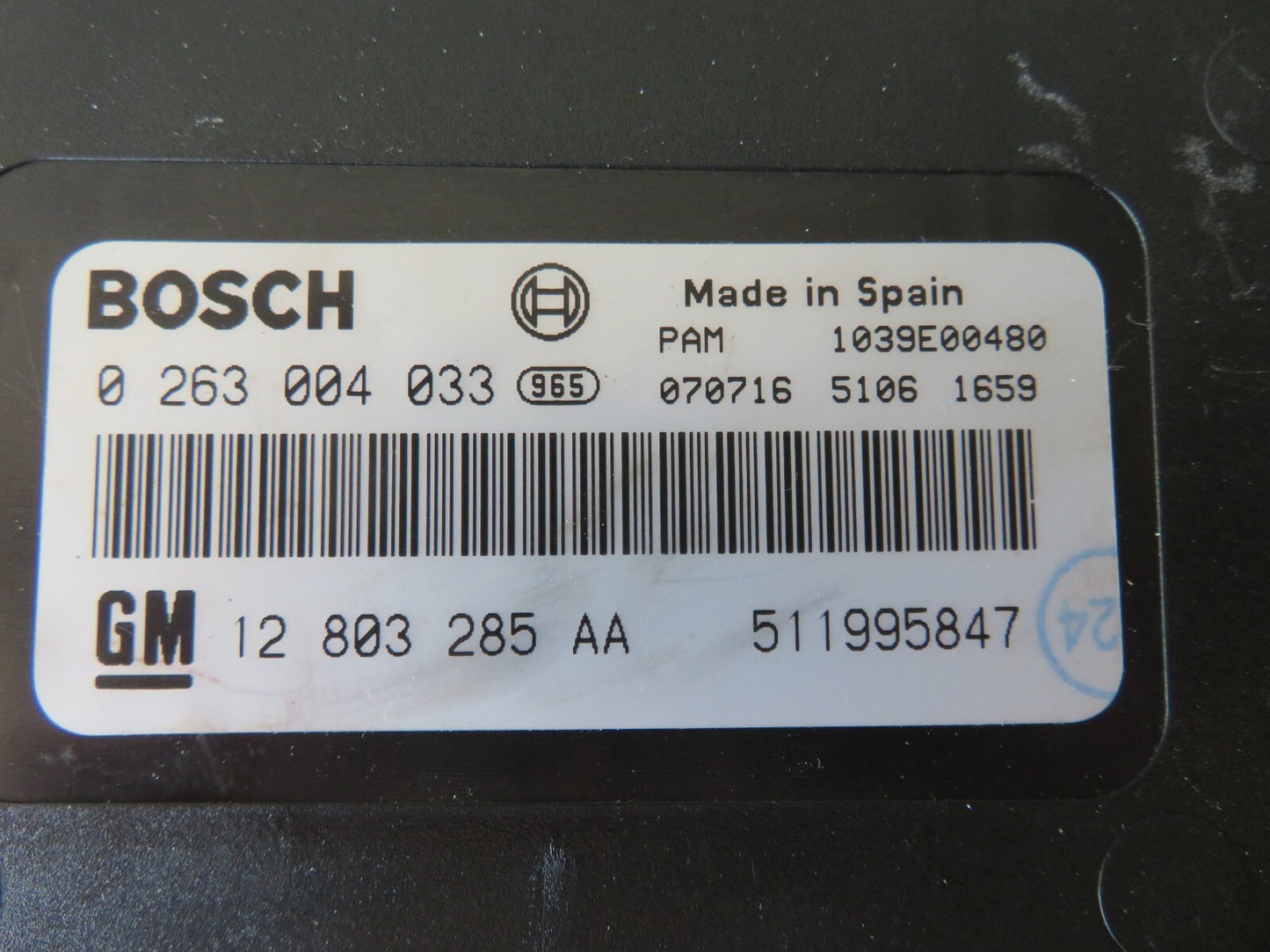 SAAB 9-3 PARKING SENSOR MODULE 511995847 2004-2007 AMS1455