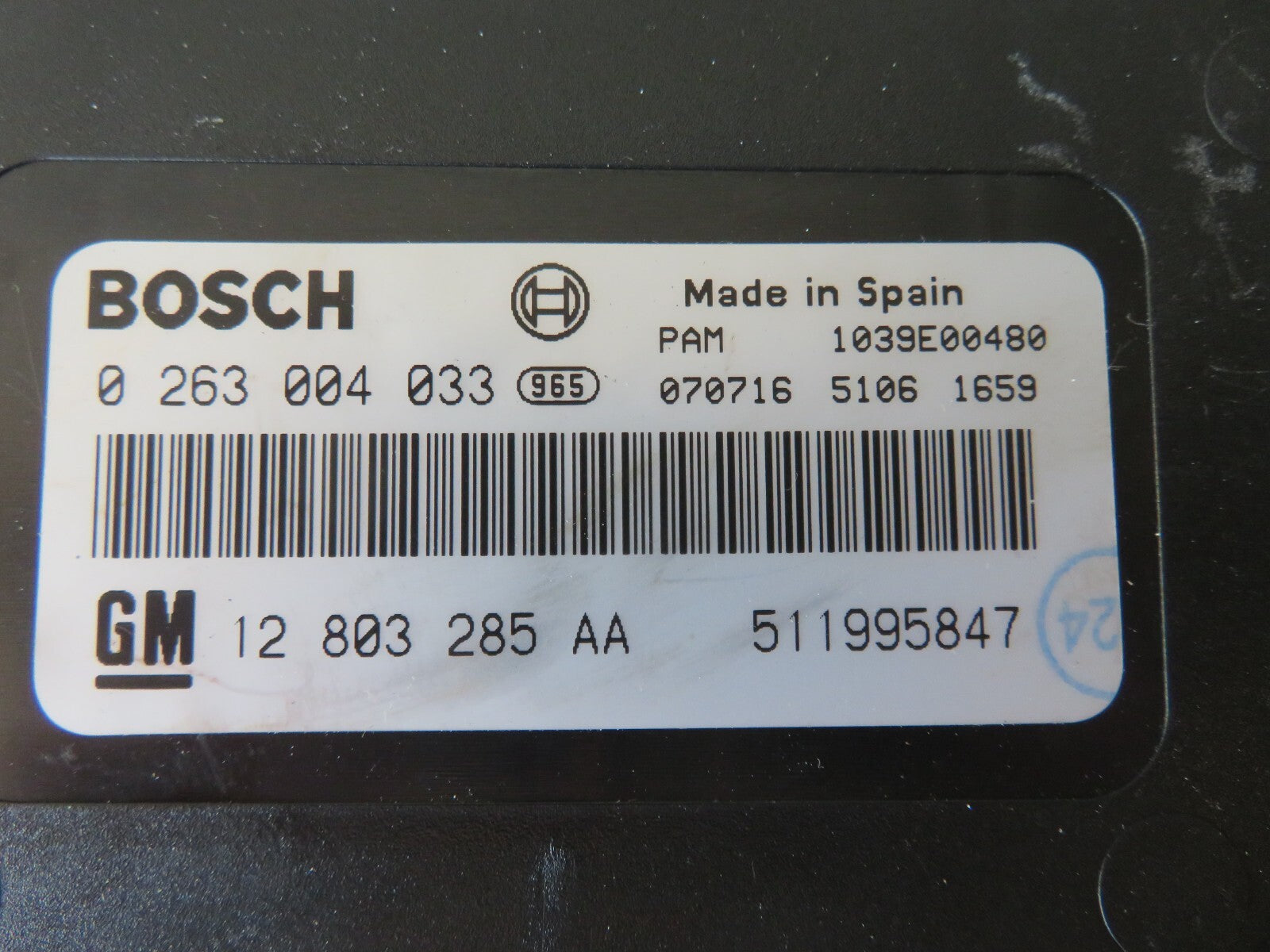 SAAB 9-3 PARKING SENSOR MODULE 511995847 2004-2007 AMS1455