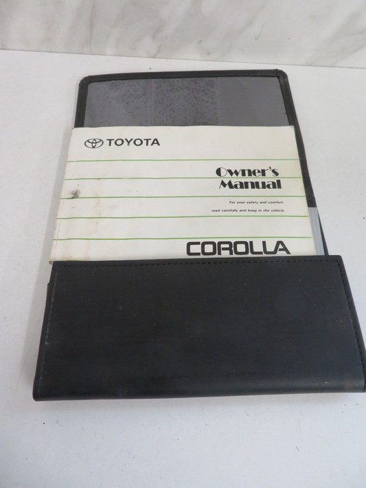TOYOTA COROLLA OWNERS MANUAL WITH FOLDER 1991-1995 MIX1419
