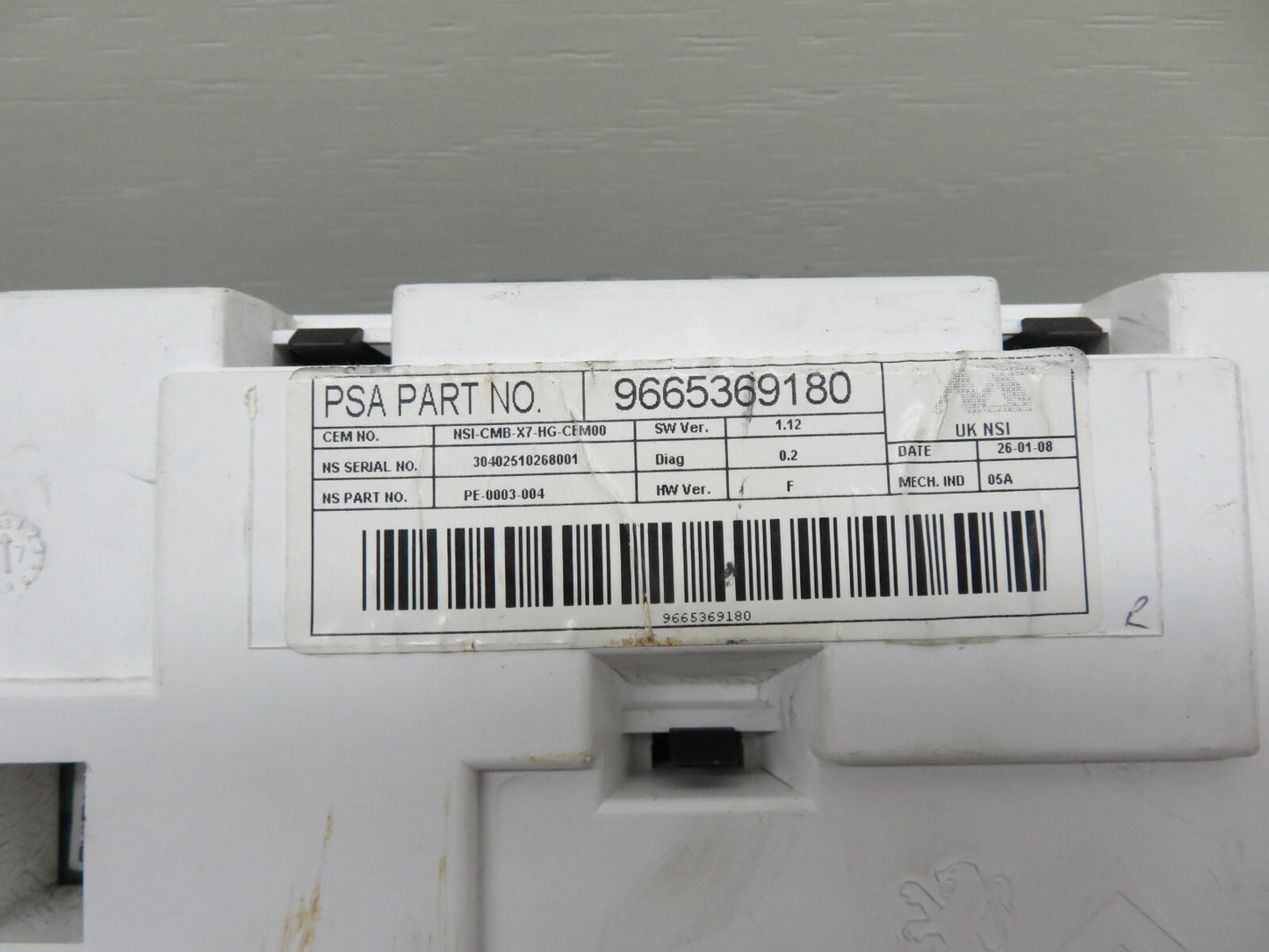 CITROEN C5 X7 ENGINE ECU LOCK SET 9663548180 2008-2015 1528