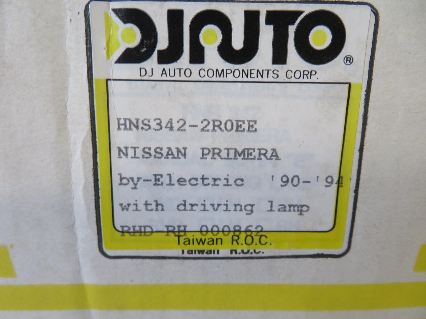 OS DRIVER RH HEADLIGHT HNS342-2R0EE FOR NISSAN PRIMERA 1990-1994 #RMS