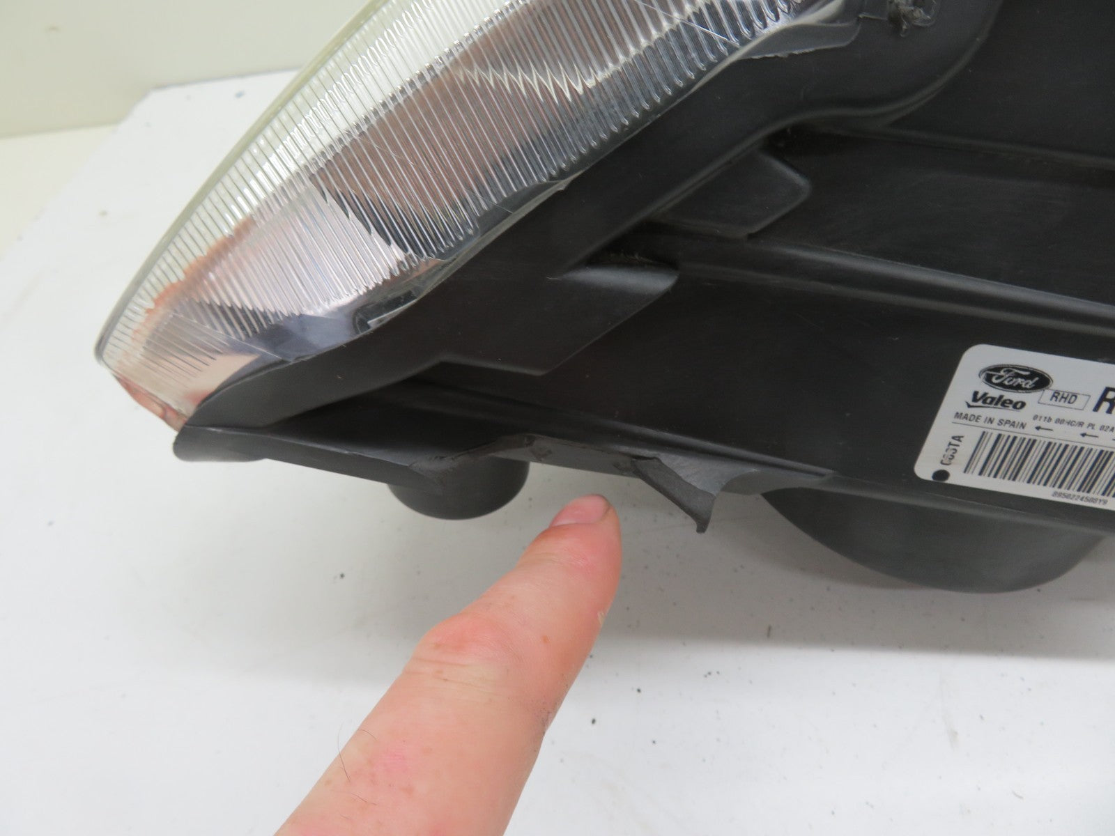 FORD C MAX OS DRIVER HEADLIGHT AM51-13W029-BE (SEE PHOTOS, DAMAGE ) 2010-2015