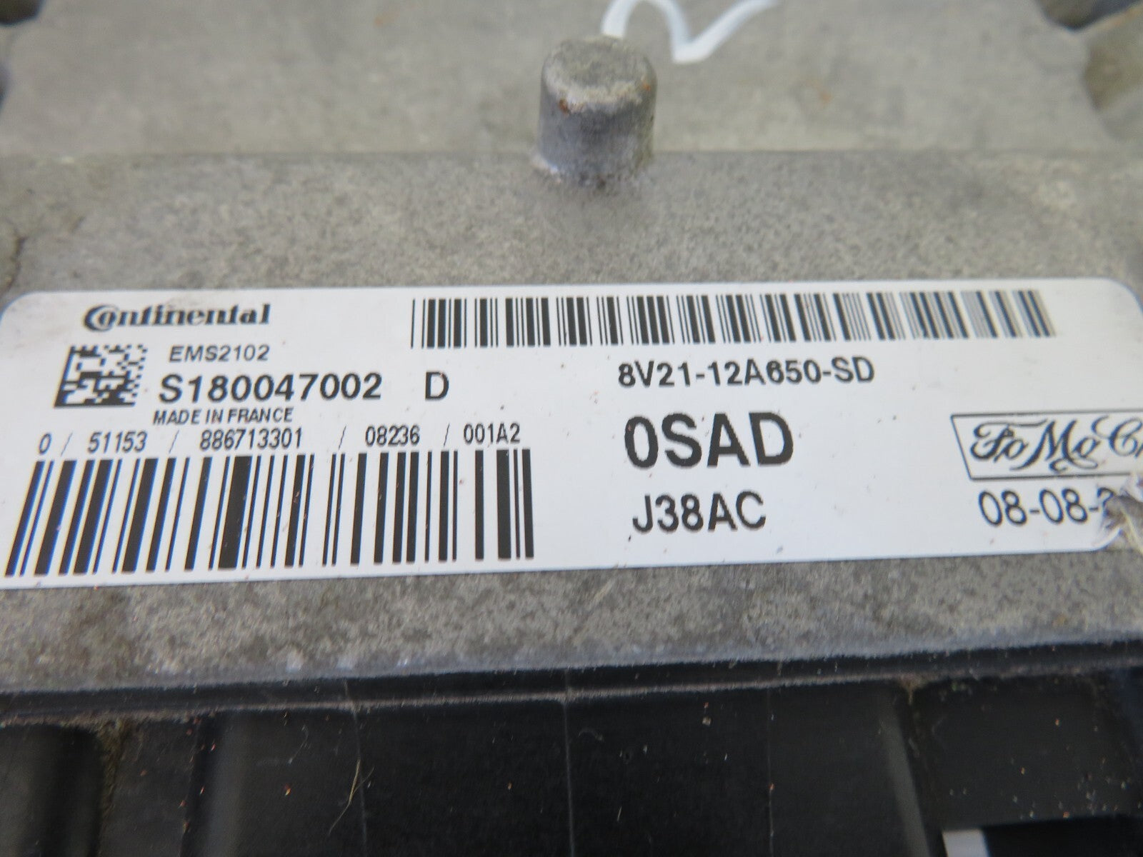 FORD FIESTA MK7 1.25 ENGINE ECU 8V21-12A650-SD 2009-2012 1351-2