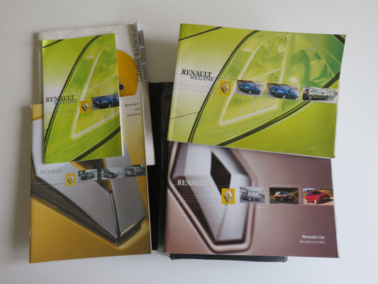RENAULT MEGANE OWNERS MANUAL WITH FOLDER 2002-2006 HM4-14
