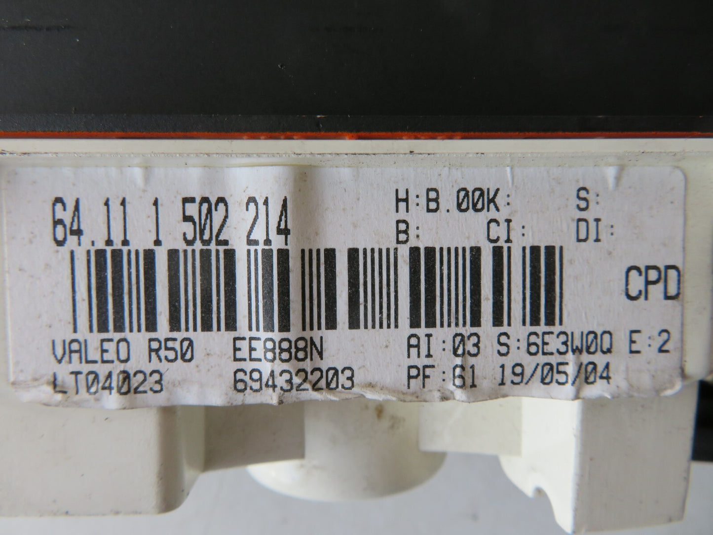 MINI COOPER S R53 HEATER CLIMATE CONTROLS 1502214 2000-2005 AMS1424