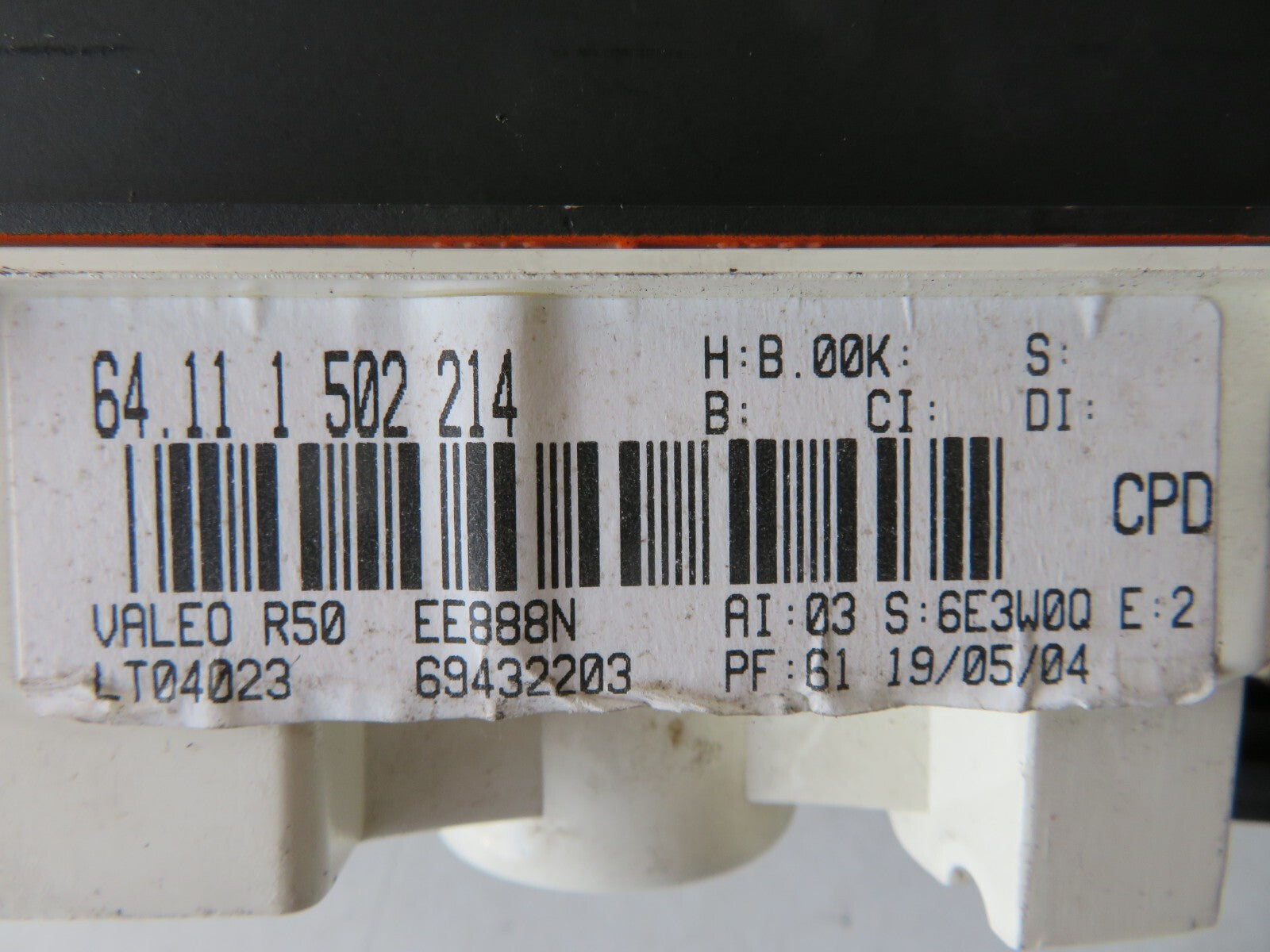 MINI COOPER S R53 HEATER CLIMATE CONTROLS 1502214 2000-2005 AMS1424