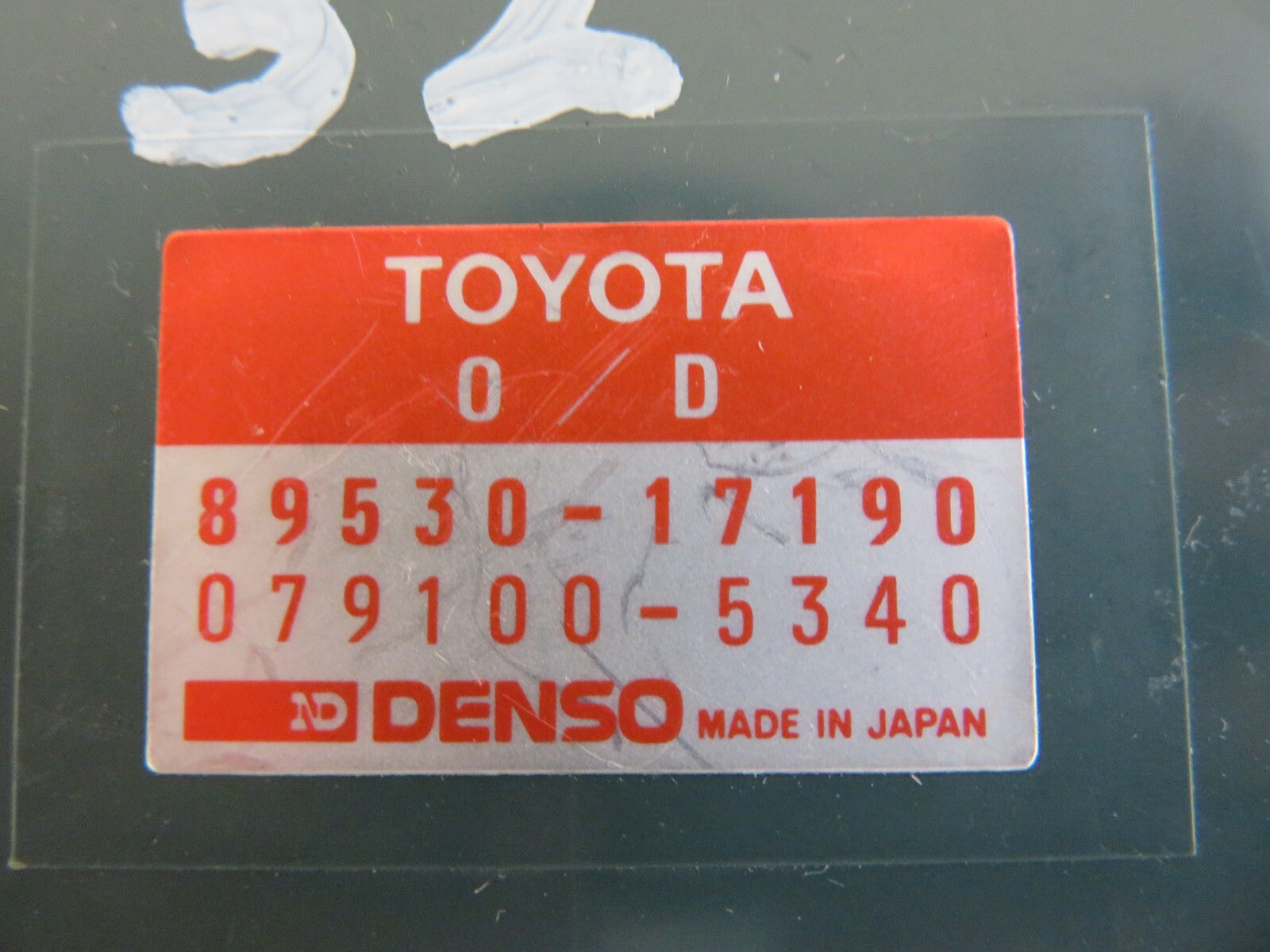 TOYOTA TRANSMISSION CONTROL ECU MODULE 89530-17190 REFMR2-AM1206-32