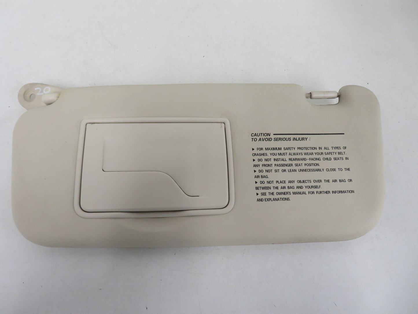 RENAULT LAGUNA MK2 OS DRIVER SUN VISOR 2001-2007 1631-20