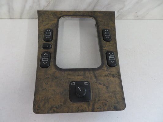 MERCEDES E CLASS W210 GEAR SELECTOR SURROUND TRIM WITH SWITCHES 1995-2002 1129-9