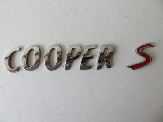 BMW MINI COOPER S R53 BOOT BADGE EMBLEMS 2000-2005 AMS1247