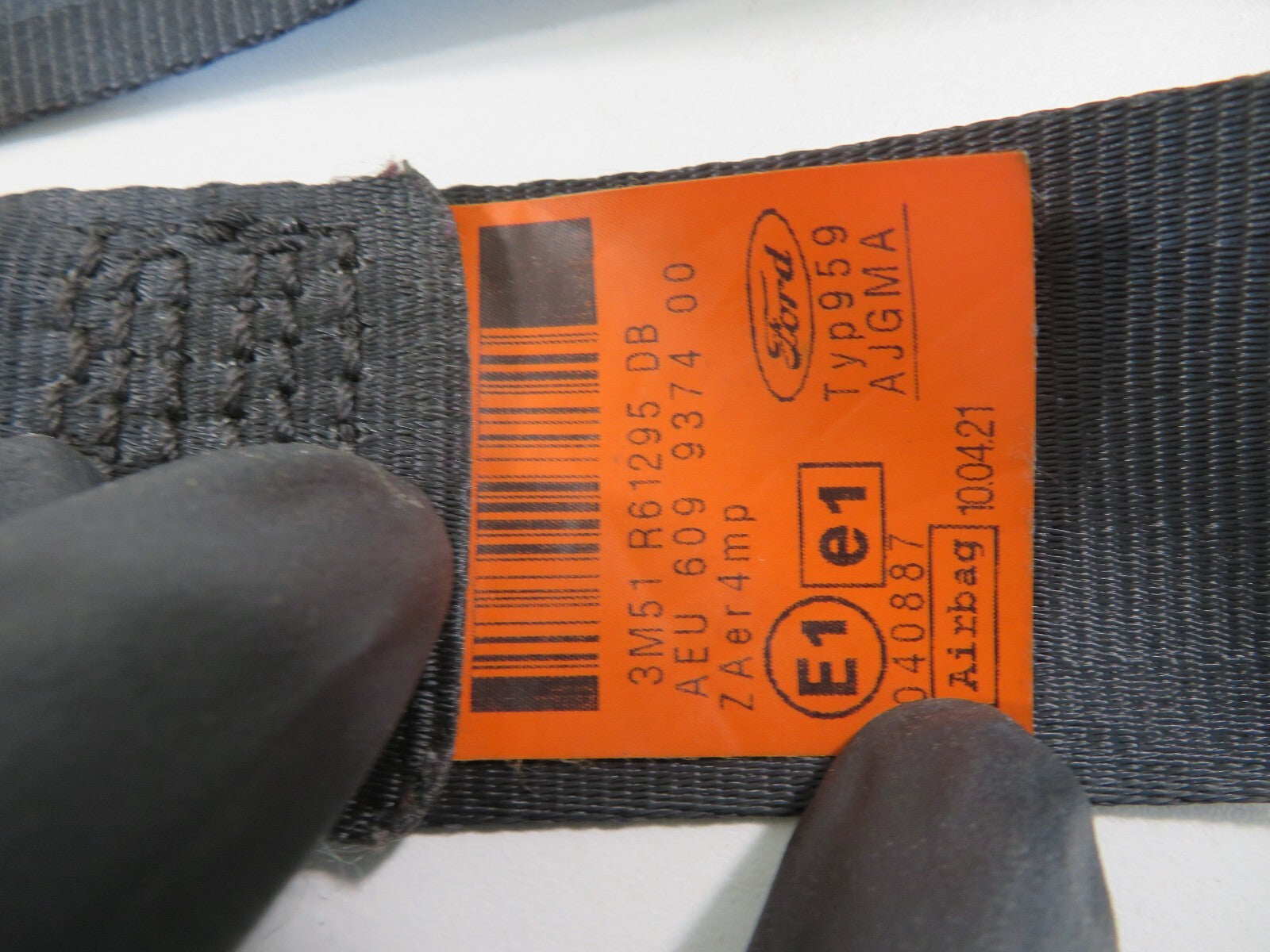 FORD C-MAX NSF PASSENGER SEAT BELT 3M51-R61295-DB 2006-2010 1319-15