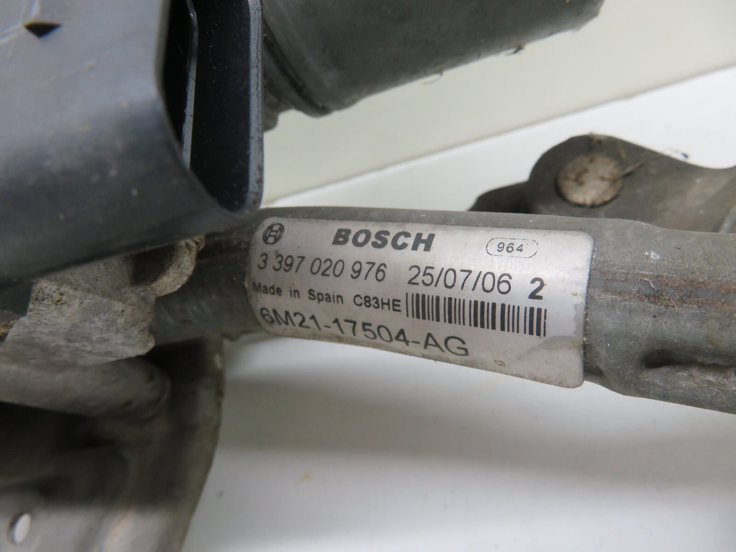 FORD SMAX NSF PASSENGER FRONT WIPER MOTOR 6M21-17504-AG 2006-2010 #1437-1