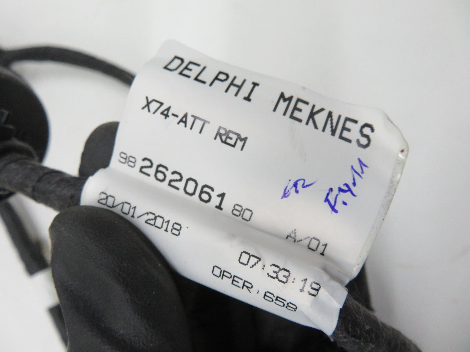 PEUGEOT CITROEN DS TOW ELECTRICS TARIFF 9826206180 WIRING LOOM 2018