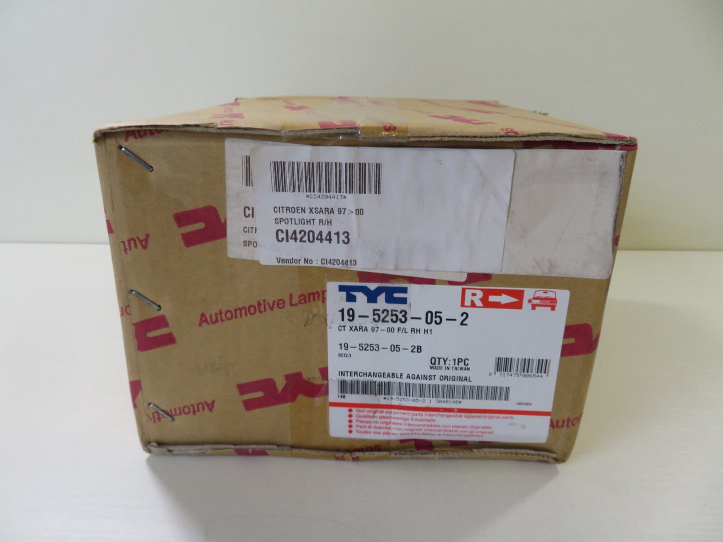 RH OS DRIVER FRONT FOG LIGHT 19-5253-05-2 TYC FITS CITROEN XSARA 1997-2000 #1S2