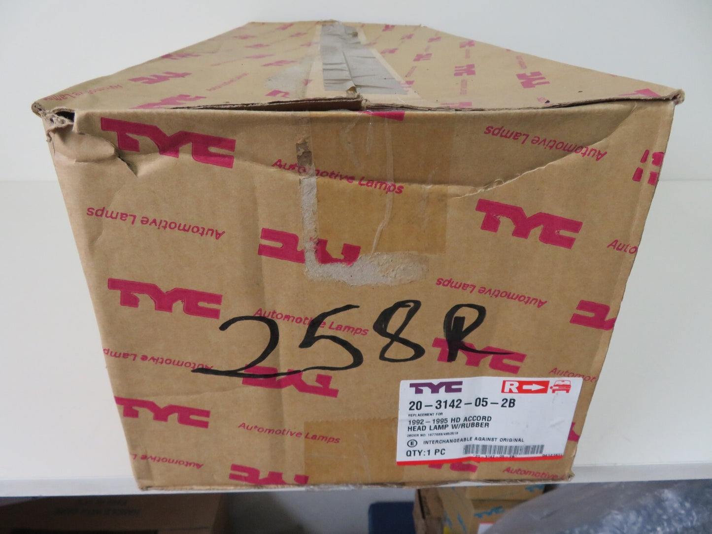 OS RH DRIVER HEADLIGHT FOR HONDA ACCORD TYC 20-3142-05-2B 1992-1995 #RMS