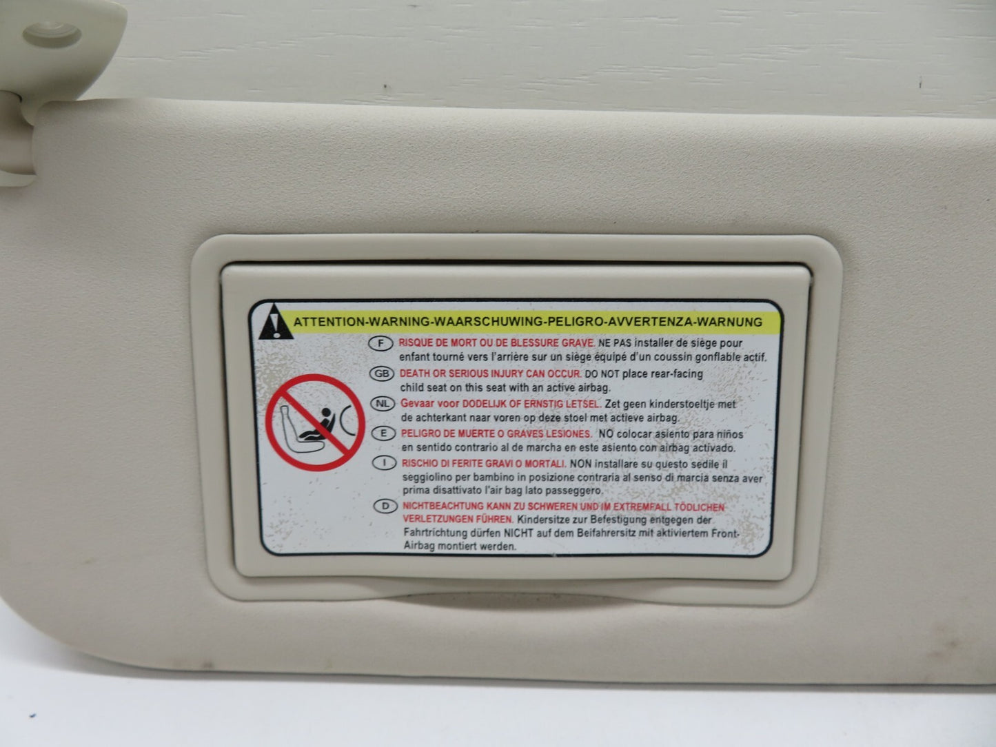 CITROEN C4 NS PASSENGER SIDE SUN VISOR 2004-2010 WV06-11