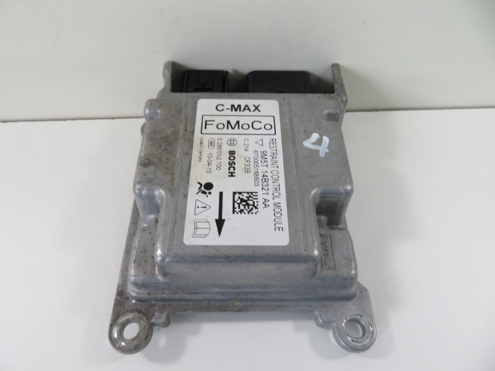 FORD C-MAX AIR BAG CONTROL MODULE 9M5T-14B321-AA 2006-2010 1319-4