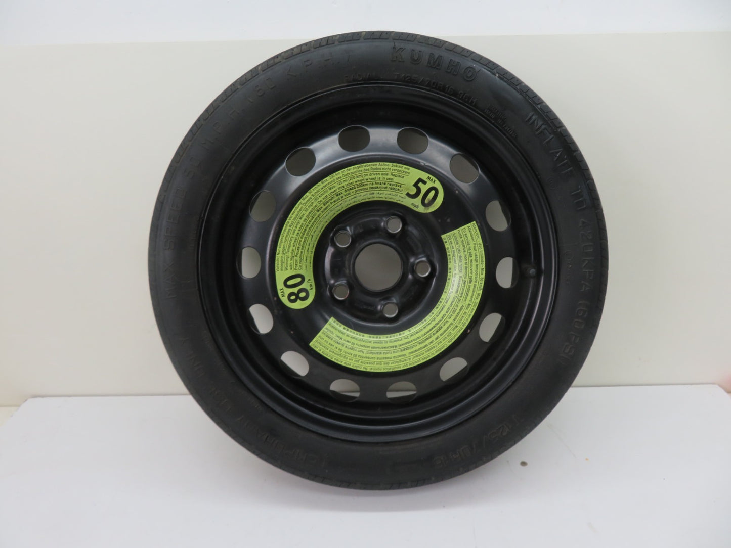 VOLKSWAGEN VW GOLF MK6 R16 16" SPARE WHEEL SPACE SAVER 2009-2013